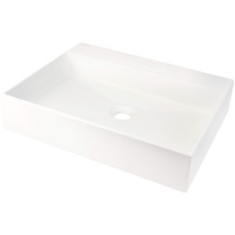 UMYWALKA GRANITOWA NABLATOWA Z MIEJSCEM NA BATERIĘ - 500X400 MM ALABASTER CQR AU5S