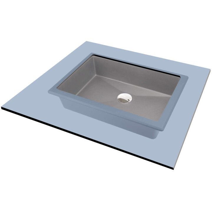 UMYWALKA GRANITOWA PODBLATOWA/WPUSZCZANA SZARY METALIK CQR SU5U