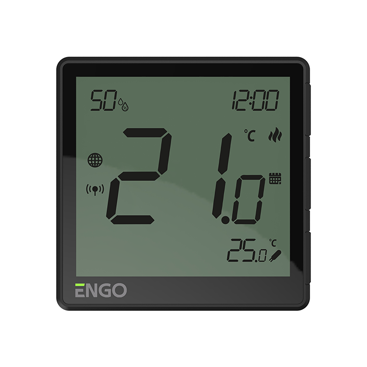 INTERNETOWY, PODTYNKOWY REGULATOR TEMPERATURY ZIGBEE, 230V, CZARNY