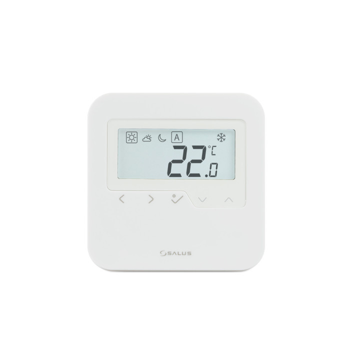 BEZPRZEWODOWY, NATYNKOWY, CYFROWY REGULATOR TEMPERATURY SIECI ZIGBEE - DOBOWY, 2XAA, BIAłY