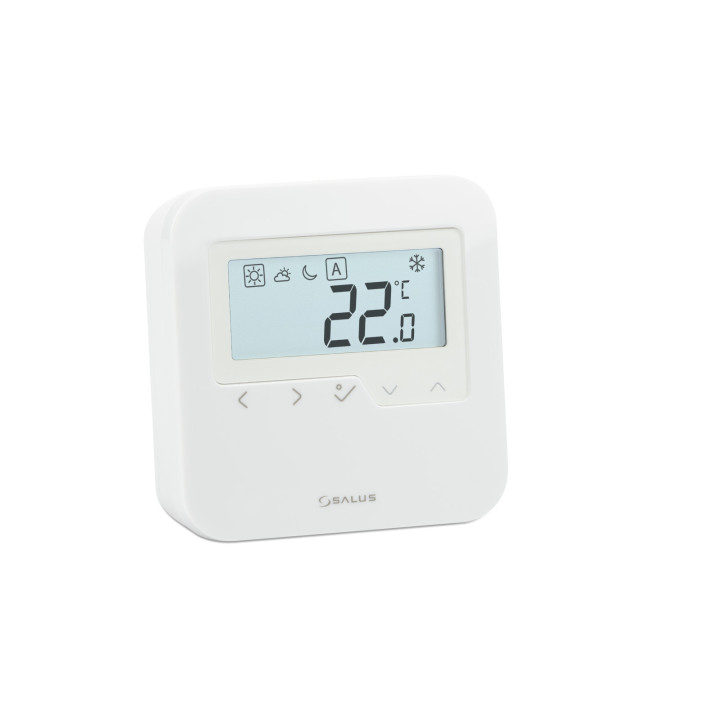 BEZPRZEWODOWY, NATYNKOWY, CYFROWY REGULATOR TEMPERATURY SIECI ZIGBEE - DOBOWY, 2XAA, BIAłY