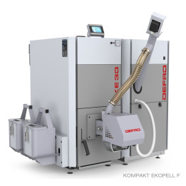 KOCIOł Z PODAJNIKIEM DEFRO KOMPAKT EKOPELL 20KW