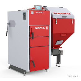 KOCIOł Z PODAJNIKIEM DEFRO SIGMA E 36KW PRAWY