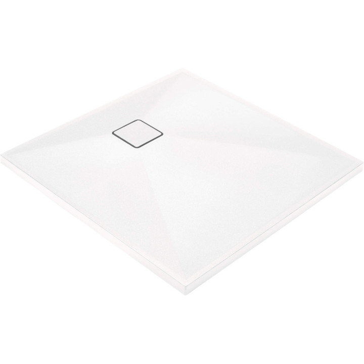 BRODZIK GRANITOWY KWADRATOWY 90X90 CM BIAłY KQR A41B