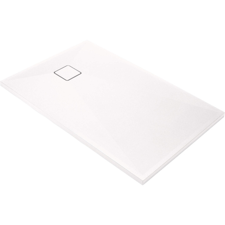 BRODZIK GRANITOWY PROSTOKĄTNY 100X80 CM BIAłY KQR A46B