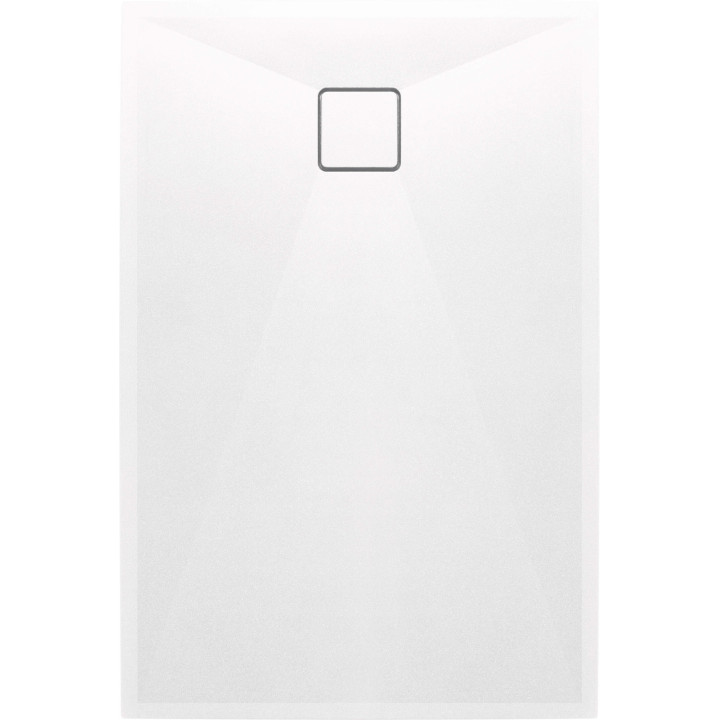 BRODZIK GRANITOWY PROSTOKĄTNY 100X80 CM BIAłY KQR A46B