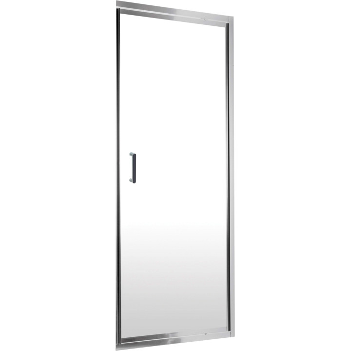 DRZWI PRYSZNICOWE WNĘKOWE 90 CM - UCHYLNE CHROM KTJ 011D