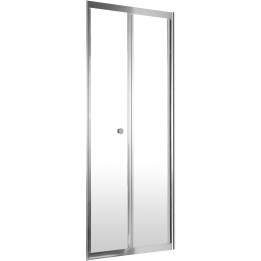 DRZWI PRYSZNICOWE WNĘKOWE 80 CM - SKłADANE CHROM KTJ 022D