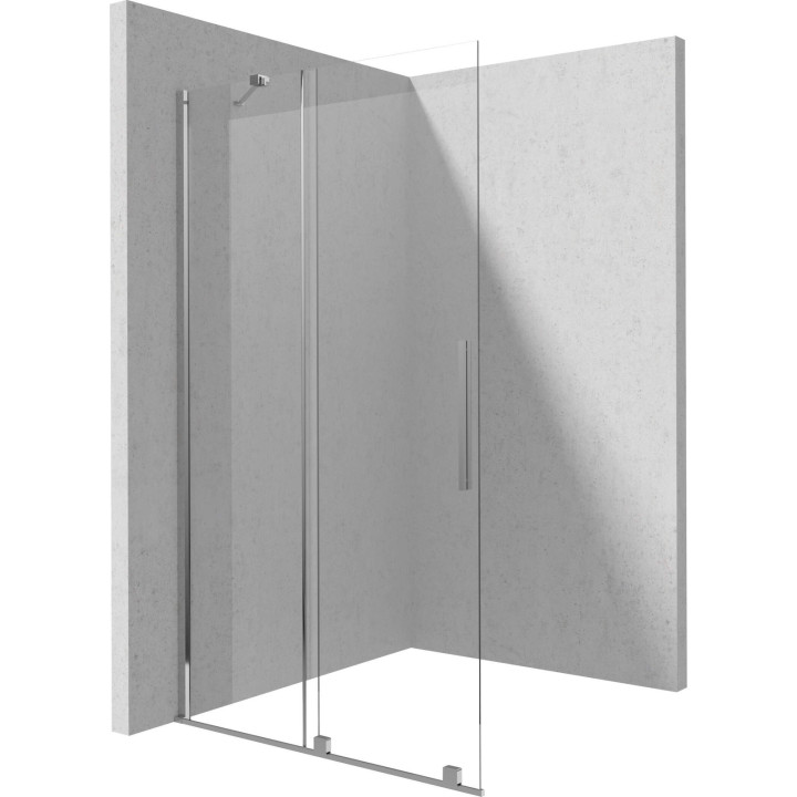 ŚCIANKA PRYSZNICOWA WALK-IN 100 CM - PRZESUWNA CHROM KTJ 030R