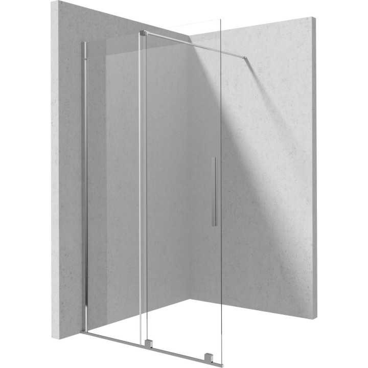 ŚCIANKA PRYSZNICOWA WALK-IN 90 CM - PRZESUWNA CHROM KTJ 039R