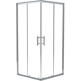 KABINA PRYSZNICOWA KWADRATOWA 90 CM CHROM KTJ 041P