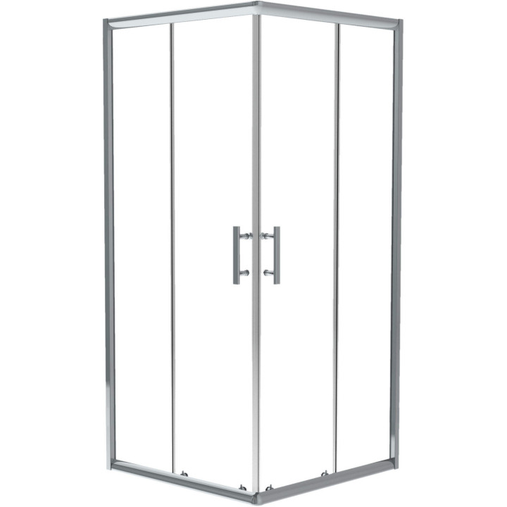 KABINA PRYSZNICOWA KWADRATOWA 90 CM CHROM KTJ 041P