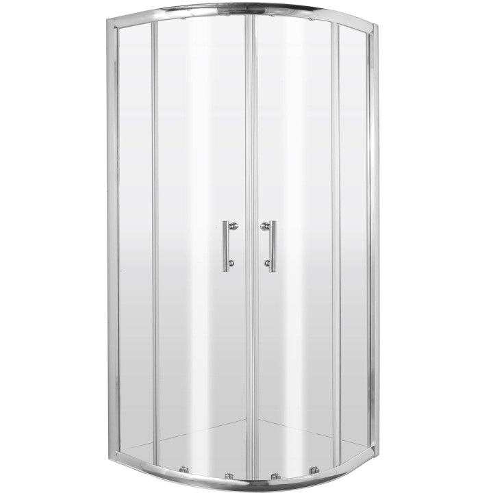 KABINA PRYSZNICOWA PÓłOKRĄGłA 80 CM CHROM KTJ 052P