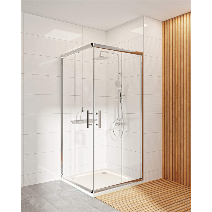 BRODZIK AKRYLOWY KWADRATOWY 90X90 CM BIAłY KTK 041B