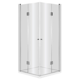 KABINA PRYSZNICOWA KWADRATOWA 90 CM CHROM KTK 041P