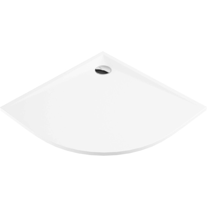 BRODZIK AKRYLOWY PÓłOKRĄGłY 80 CM BIAłY KTS 054B