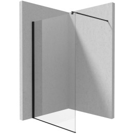 ŚCIANKA PRYSZNICOWA / WALK-IN SYSTEMU KERRIA PLUS - 140 CM NERO KTS N34P