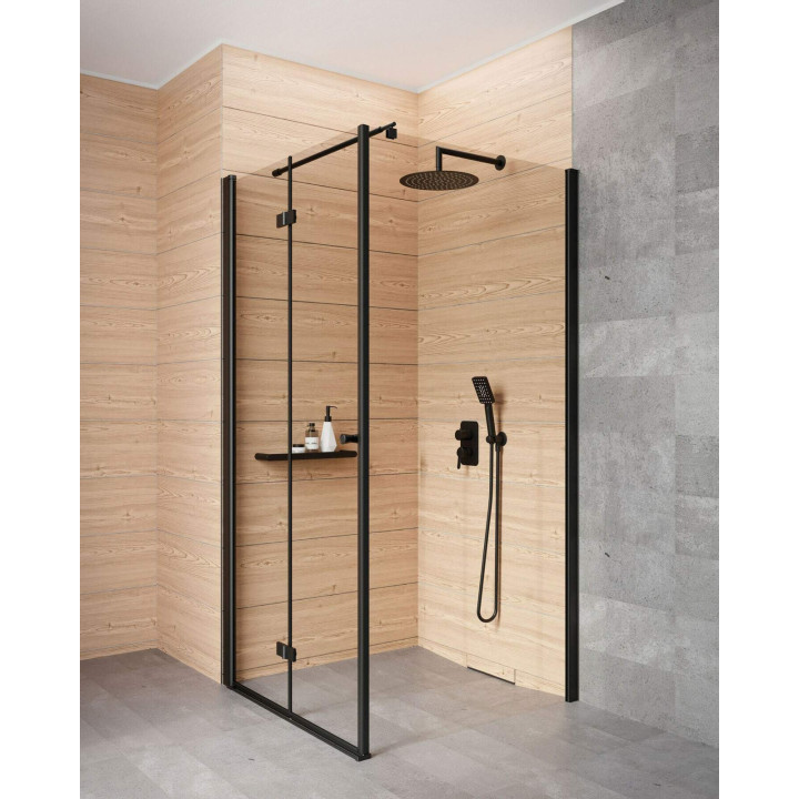 ŚCIANKA PRYSZNICOWA / WALK-IN SYSTEMU KERRIA PLUS 90 CM NERO KTS N39P