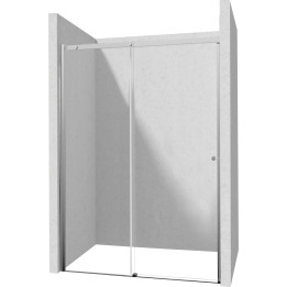 DRZWI PRYSZNICOWE 180 CM - PRZESUWNE CHROM KTSP018P