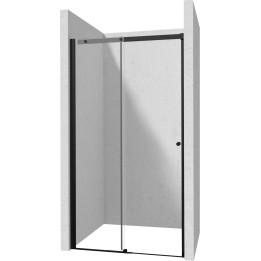 DRZWI PRYSZNICOWE 100 CM - PRZESUWNE NERO KTSPN10P