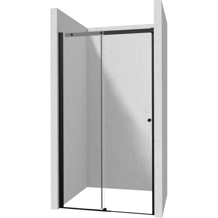 DRZWI PRYSZNICOWE 100 CM - PRZESUWNE NERO KTSPN10P