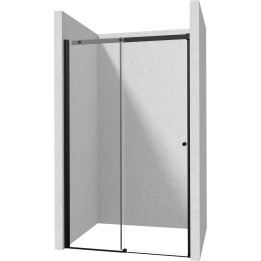 DRZWI PRYSZNICOWE 150 CM - PRZESUWNE NERO KTSPN15P