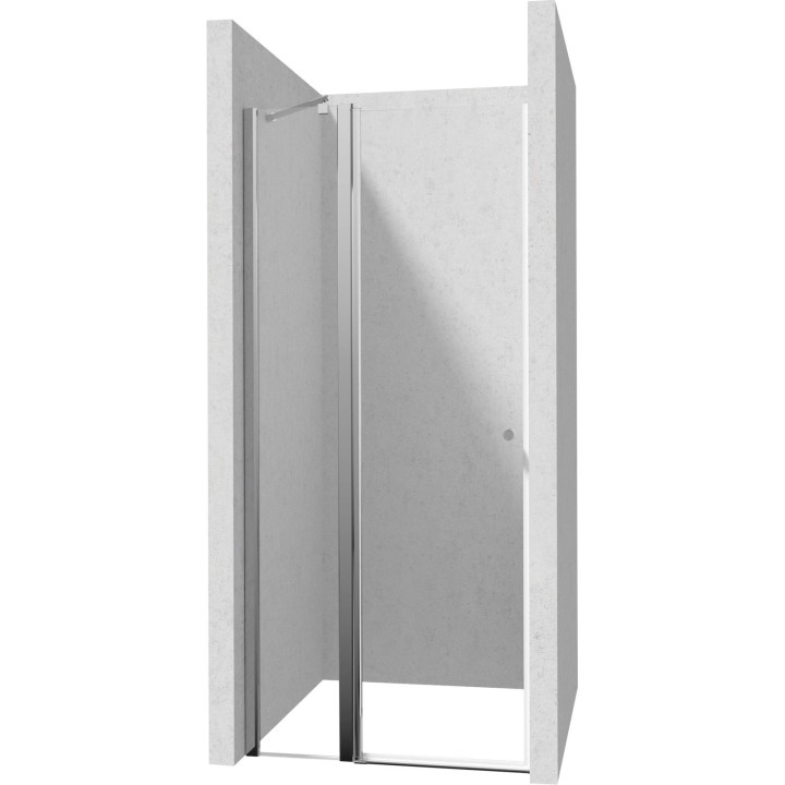 DRZWI PRYSZNICOWE 80 CM - UCHYLNE CHROM KTSU042P