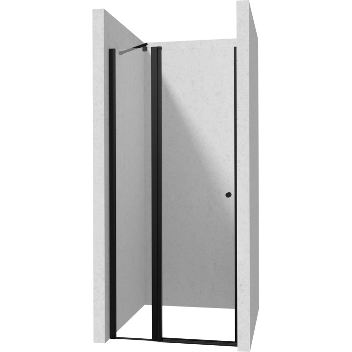 DRZWI PRYSZNICOWE 80 CM - UCHYLNE NERO KTSUN42P
