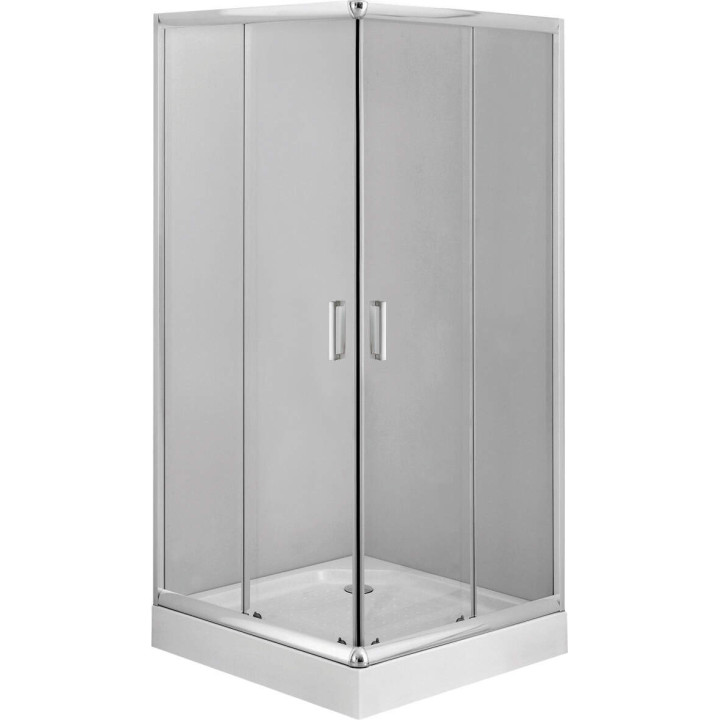 KABINA PRYSZNICOWA KWADRATOWA 90 CM CHROM KYC 041K