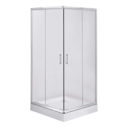 KABINA PRYSZNICOWA KWADRATOWA 80X80 CM CHROM KYC 642K