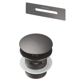 ZESTAW AKCESORIÓW DO WANNY - KOREK I PRZELEW TITANIUM KYY D10B