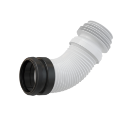 FLEXI KOLANO ODPŁYWU WC DN90/110 POLIPROPYLEN REGULOWANE 230-450 MM