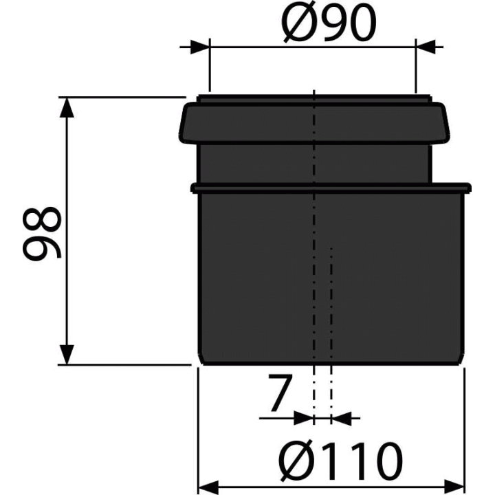 REDUKCJA KOMPLET DN90/110