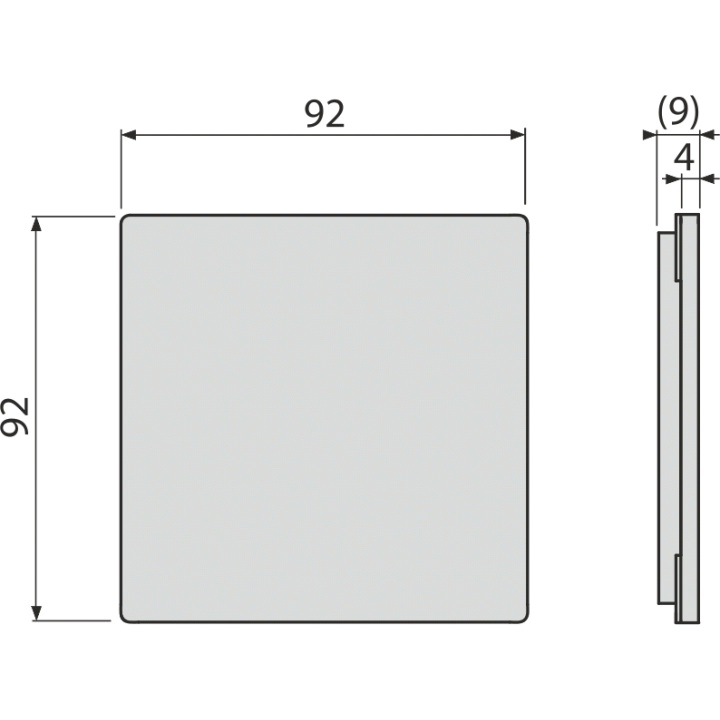 KRATKA ŚCIEKOWA STAL NIERDZEWNA 92X92 MM KLASA K3 AISI 304 DIN 1.4301
