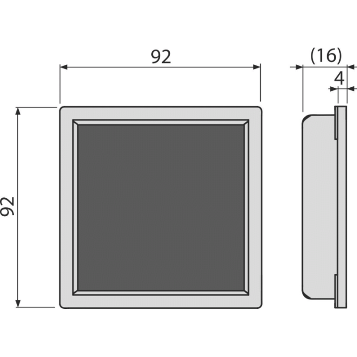 KRATKA ŚCIEKOWA 92×92 MM STAL NIERDZEWNA DO WYPEłNIENIA PłYTKĄ