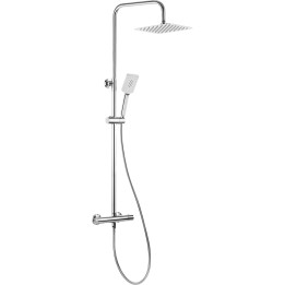DESZCZOWNICA Z BATERIĄ PRYSZNICOWĄ TERMOSTATYCZNĄ CHROM NAC 01LT