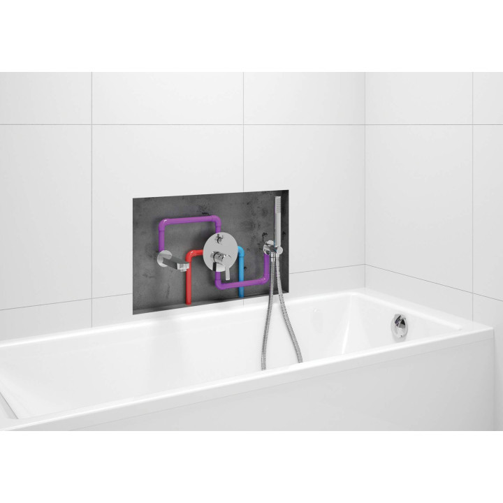 WĄŻ PRYSZNICOWY ROZCIĄGLIWY - 150 CM STAL NDA 051W
