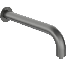 Wylewka prysznicowa ścienna - 380 mm stała titanium silia NQS D41K
