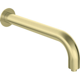 WYLEWKA PRYSZNICOWA ŚCIENNA - 380 MM STAłA ZłOTY SZCZOTKOWANY SILIA NQS R41K