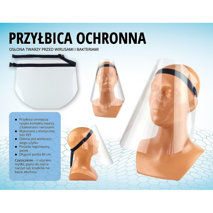 PRZYłBICA OCHRONNA TWARZY - OSłONA NA TWARZ