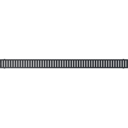RUSZT LINIOWY CZARNY-MAT AISI 304, DO ODWODNIEŃ APZ1BLACK, APZ101BLACK