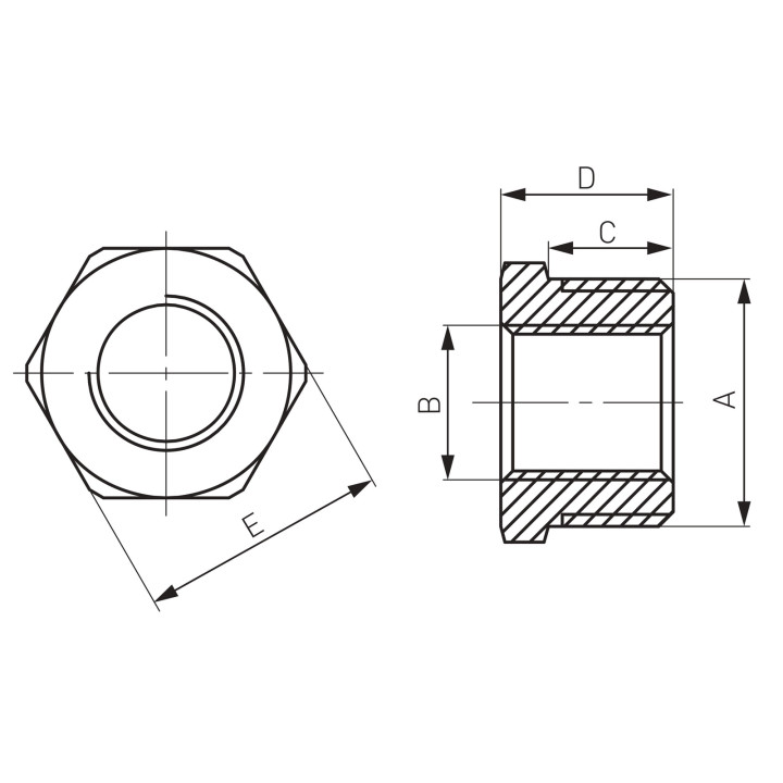 REDUKCJA MOSIĘŻNA 1-2"X1-4" CHROM