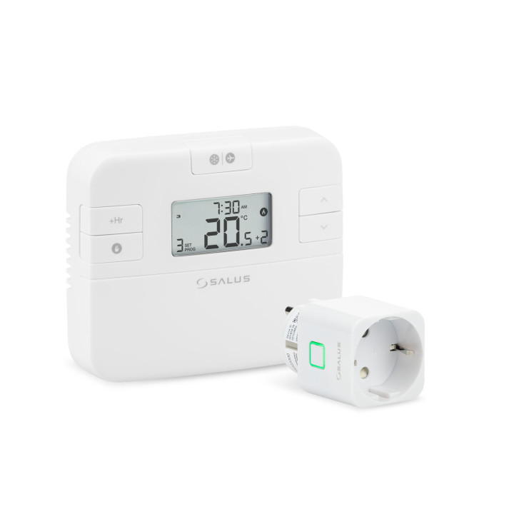 BEZPRZEWODOWY, ELEKTRONICZNY REGULATOR TEMPERATURY - TYGODNIOWY (1 STREFA, ODBIORNIK - WTYCZKA 230V)