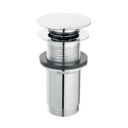 ROTONDO ZAWÓR SPUSTOWY BEZ PRZELEWU, CLICK-CLACK, 5/4", WYSOKI, CHROM