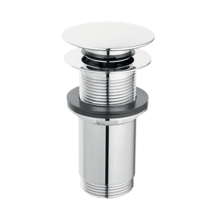 ROTONDO ZAWÓR SPUSTOWY BEZ PRZELEWU, CLICK-CLACK, 5/4", WYSOKI, CHROM