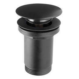 ROTONDO ZAWÓR SPUSTOWY BEZ PRZELEWU, CLICK-CLACK, 5/4", CZARNY