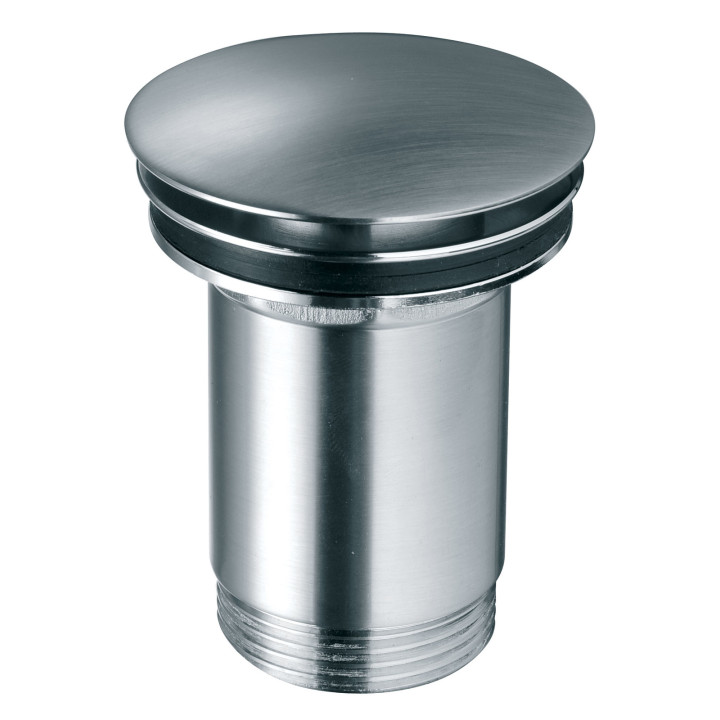 ROTONDO ZAWÓR SPUSTOWY Z PRZELEWEM, CLICK-CLACK, 5/4", NIKIEL SZCZOTKOWANY