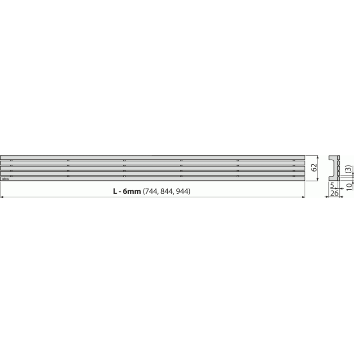 RUSZT STAL NIERDZEWNA MATOWA DO ODWODNIENIA LINIOWEGO APZ13/APZ23 K3 300KG