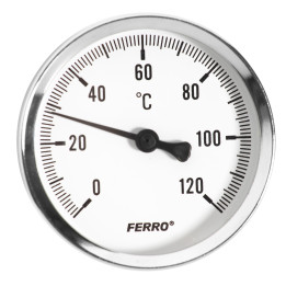 TERMOMETR 100 MM 1-2" AXIALNY 0-120°C