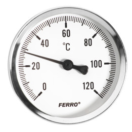 TERMOMETR 40 MM 1-4" AXIALNY 0-120°C